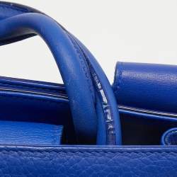 Pre Owned Dior Blue Leather Medium Diorever Tote
