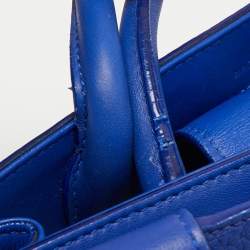 Pre Owned Dior Blue Leather Medium Diorever Tote