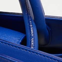 Pre Owned Dior Blue Leather Medium Diorever Tote