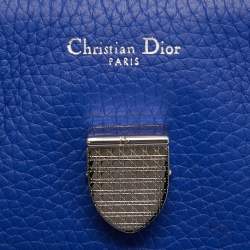 Pre Owned Dior Blue Leather Medium Diorever Tote