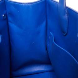 Pre Owned Dior Blue Leather Medium Diorever Tote