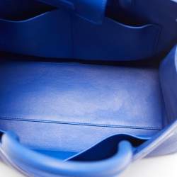 Pre Owned Dior Blue Leather Medium Diorever Tote