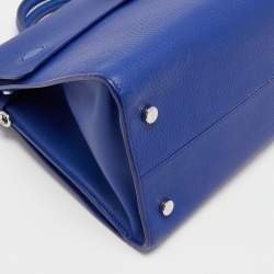 Pre Owned Dior Blue Leather Medium Diorever Tote