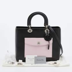Dior Multicolor Leather Large Lady Dior Pocket Tote