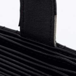 Pre Owned Dior Black Cannage Patent Leather Lady Dior 5 Gusset Card Holder