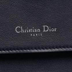 Pre Owned Dior Blue Leather Be Dior Top Handle Bag