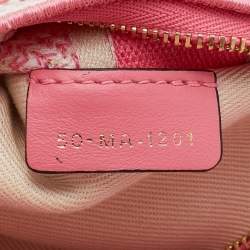 Dior Pink/White Canvas Toile De Jouy Medium Lady D-Lite Tote