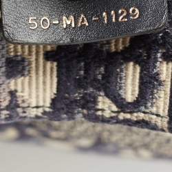 Pre Owned Dior Blue Oblique Canvas Large Book Tote