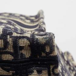 Pre Owned Dior Blue Oblique Canvas Large Book Tote