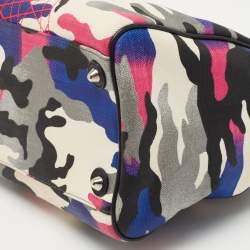 Pre Owned Dior Multicolor Camouflage Canvas Anselm Reyle Boston Bag