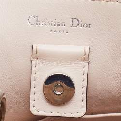 Pre Owned Dior Yellow Leather Mini Diorissimo Tote
