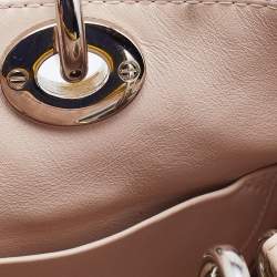 Pre Owned Dior Yellow Leather Mini Diorissimo Tote