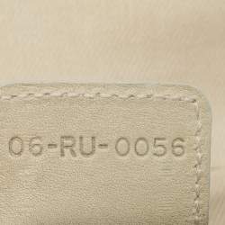 مملوكة مسبقًا حقيبة ديور 071 سادل إصدار محدود قماش مطبوع حمراء/ بيج فاتحة