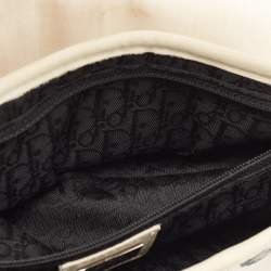 مملوكة مسبقًا حقيبة ديور 071 سادل إصدار محدود قماش مطبوع حمراء/ بيج فاتحة