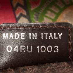 Pre Owned Dior Multicolour Satin Paisley Saddle Bag 