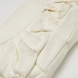 Dior White Leather Jazz Club Shoulder Bag