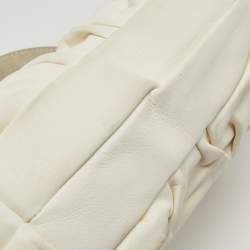 Dior White Leather Jazz Club Shoulder Bag