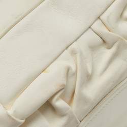 Dior White Leather Jazz Club Shoulder Bag