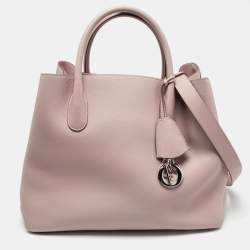 Dior Pink Leather Open Bar Tote