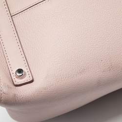 Pre Owned Dior Pink Leather Open Bar Tote