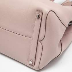 Pre Owned Dior Pink Leather Open Bar Tote