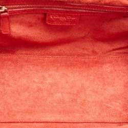 Pre Owned Dior Red Leather My Dior Frame Satchel