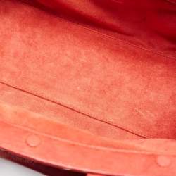 Pre Owned Dior Red Leather My Dior Frame Satchel