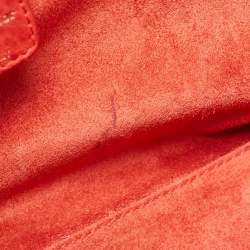 Pre Owned Dior Red Leather My Dior Frame Satchel