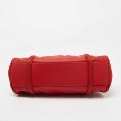 Pre Owned Dior Red Leather My Dior Frame Satchel