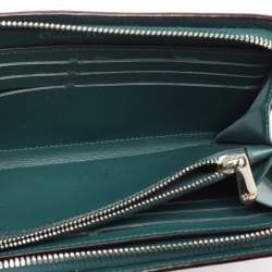 Pre Owned Dior Light Pink Leather Voyageur Continental Wallet