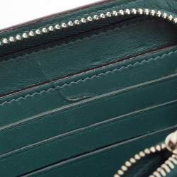 Pre Owned Dior Light Pink Leather Voyageur Continental Wallet