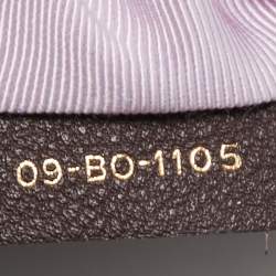 Pre Owned Dior Plum Leather Medium Diorama Flap Shoulder Bag