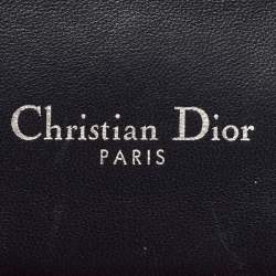 Pre Owned Dior Dark Blue Cannage Leather Miss Dior Medium Flap Bag