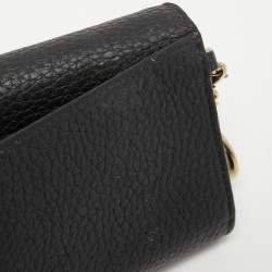 Pre Owned Dior Black Leather Diorissimo Continental Wallet