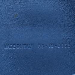 Pre Owned Dior Light Blue Python Leather Miss Dior Flap Bag