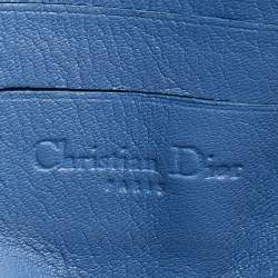 Pre Owned Dior Light Blue Python Leather Miss Dior Flap Bag