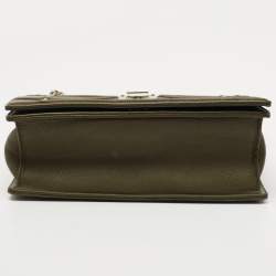 Dior Green Leather Medium Diorama Flap Shoulder Bag