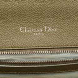Dior Green Leather Medium Diorama Flap Shoulder Bag