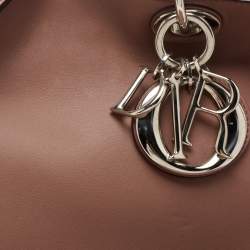 Dior Dusty Pink Leather Medium Diorissimo Shopper Tote