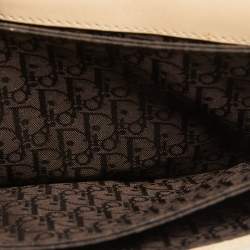 Pre Owned Dior Beige Suede and Leather Admit It Shoulder Bag