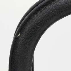 Pre Owned Dior Black Leather Large Diorissimo Shopper Tote