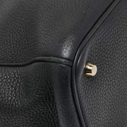 Pre Owned Dior Black Leather Large Diorissimo Shopper Tote