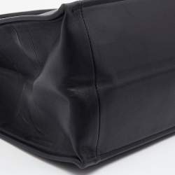 Pre Owned Dior Black Embossed Leather Medium Book Tote