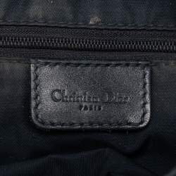 Dior Blue Oblique Denim and Leather Saddle Bag