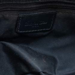 Dior Blue Oblique Denim and Leather Saddle Bag