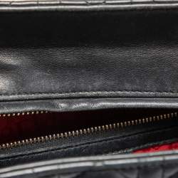 Dior Black Cannage Leather Large Lady Dior Tote