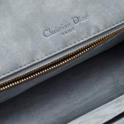 Dior Blue Snakeskin Diorama Flap Shoulder Bag