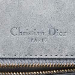 Dior Blue Snakeskin Diorama Flap Shoulder Bag