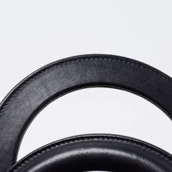 Pre Owned Dior Black Cannage Leather Medium Lady Dior Tote