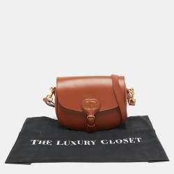 Pre Owned Dior Tan Leather Medium Bobby Shoulder Bag